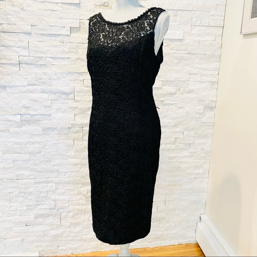 NWOT White House Black Market Lace Black Dress